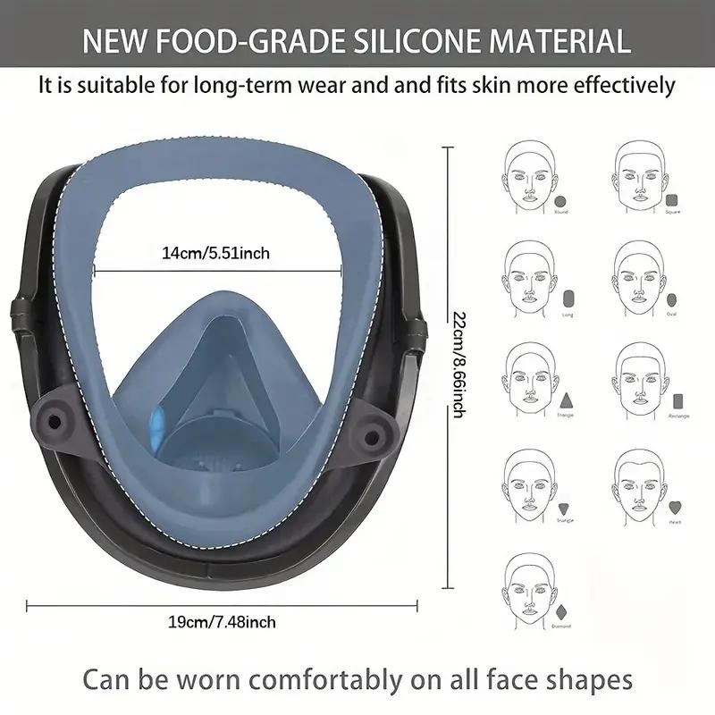 Product Introduction of 23 in 1 6800 Full Face Respirator Mask 2097 Filter - Reusable Respirators for Industrial Painting and Spraying with Anti-Fog Protection, Formaldehyde Filter, and Safety Work Features for Enhanced Breathing Comfort 1