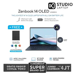 ASUS ZENBOOK 14 OLED TOUCH UX3405CA UX3405MA ULTRA 9 285H ULTRA 5 225H - ULTRA 7 155H 32GB 16GB 1TB W11+OHS 14.0 3K 120HZ EVO