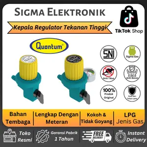 (COD) QUANTUM Regulator Tekanan Tinggi + Nanometer Tekanan Stabil Aman & Hemat Gas Garansi Resmi