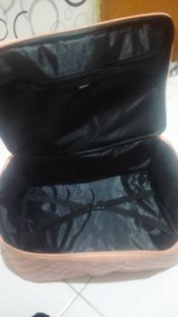 Product Review of DEVILA LUXURY NUDE PINK BOXES WATERPROOF TRAVEL BAG MEDIUM SIZE - Tas Koper Motif Kotak Mewah Murah Perempuan Mudik from A**i 0
