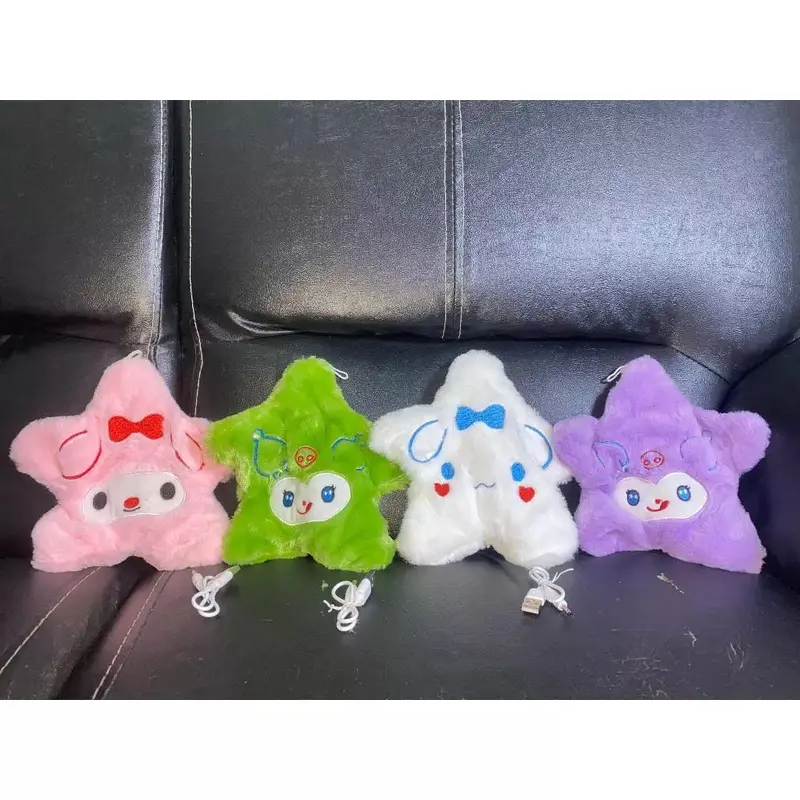 TERBARU Chikawa Mainan Boneka Bintang Chikawa Bergerak Kartun Anime Dengan Led Gantungan Tas Bintang 1