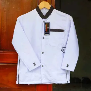 Baju Koko Pria Model Terbaru Muslim Jasko Anak-anak Lengan Panjang usia 9thn-15thn Bahan Katun Adem