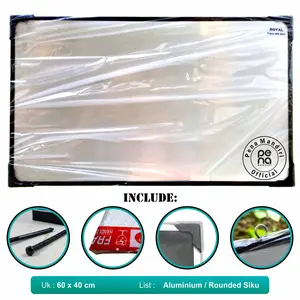 Papan Tulis Whiteboard 40x60 Bolak Balik Putih Stationery
