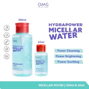 OMG Hydrapower Micellar Water  New! OMG Hydra Power Micellar Water. 1 SWIPE Power Cleansing, Power Brightening, Power Soothing.