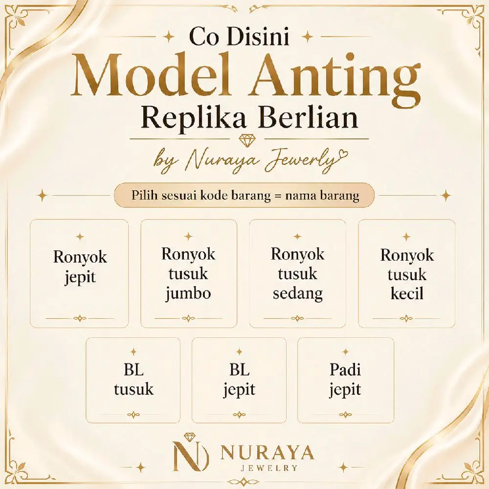 Model Anting Replika Berlian