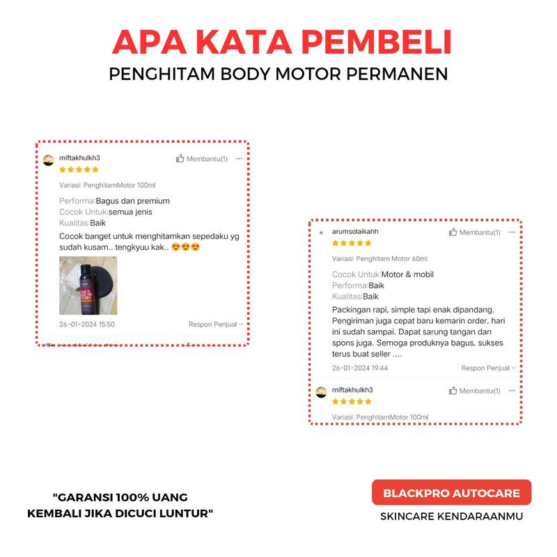 Penghitam Body Kasar Motor Permanen 7