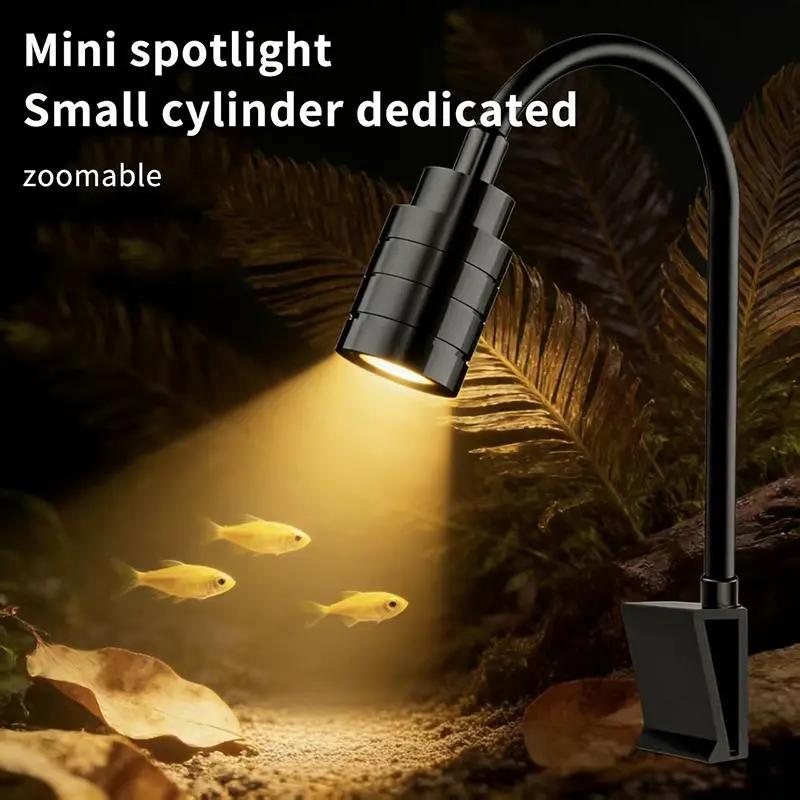 3 wát LED Fish Tank đèn cho Nam Mỹ Aquarium Dimmable Spotlight cho aquascape…