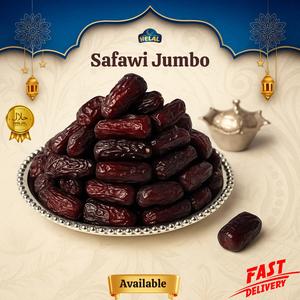 Safawi Jumbo - Besar Lembut & Premium Kurma Safawi Jumbo Helal Tersedia Penghantaran Cepat