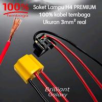 Gambar Soket Rumah Lampu type H4 - Type PREMIUM 100% Tembaga - Harga Per Set dari Brilliant Acsesoris Kota Surabaya 1 Tokopedia