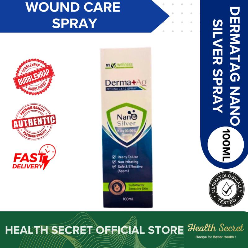 DERMATAG Nano Silver Wound Care Spray 100ml [With Silver Ag+ ...