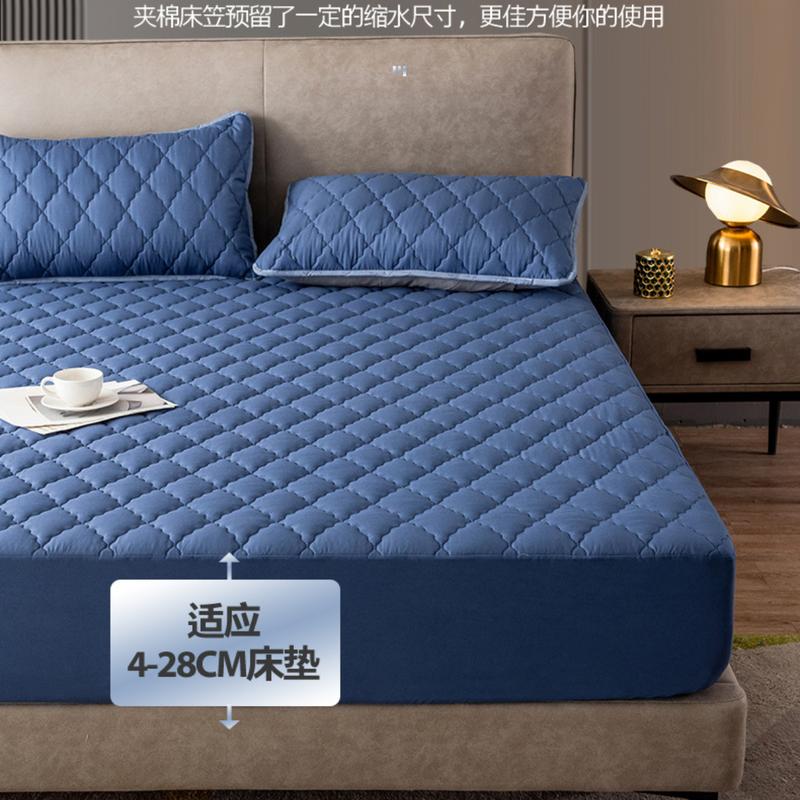 Product Introduction of Waterproof Mattress Protector Bedspread One-Piece Waterproof Breathable Mattress Dustproof Thickened Quilted Simmons Protective Cover Fixed Non-Slip 23
