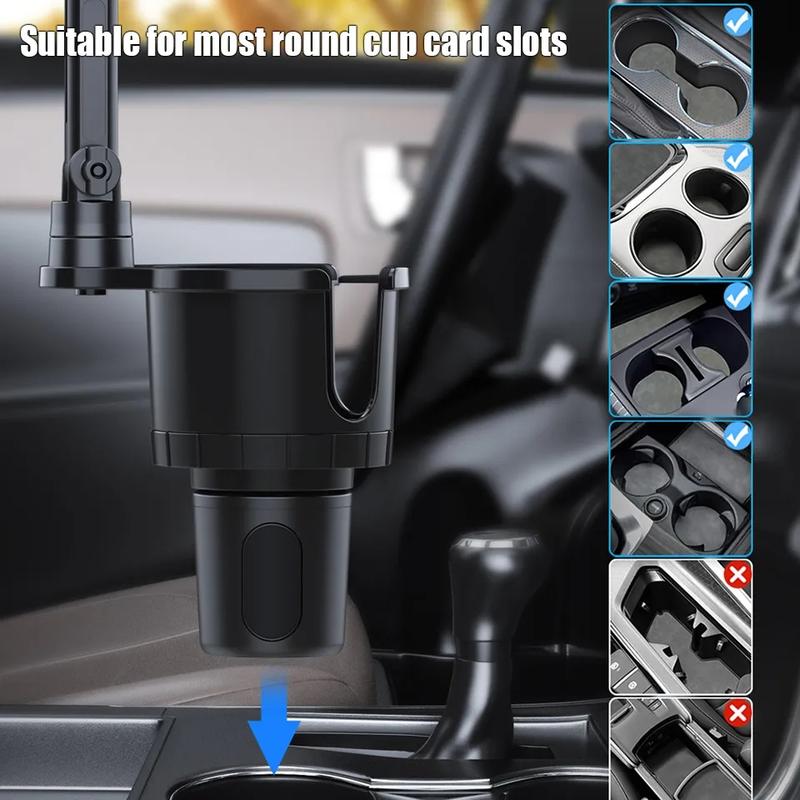 Product Introduction of 2 in 1 Car Tablet Stand Car Cup Holder 4.7-12.9inches Multifunction Mobile Phone Holder Car Drinks Holder 360° Swivel Adjustable 21