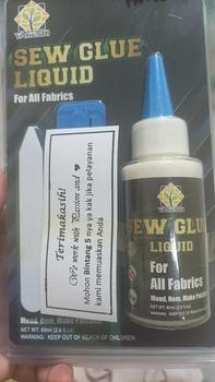 Product Review of Lem Kain Kulit 60ml Cairan Perekat Transparan Jahit Rapi Pelengket Penyambung Tekstil Sepatu Jok Pakaian from f**y 0