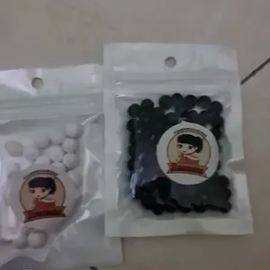 Paket Topping Si Boba Putih dan Boba Manik Hitam Klip Madure