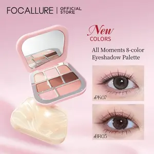 FOCALLURE Eyeshadow Palette 8-Color High Pigment 5 Texture