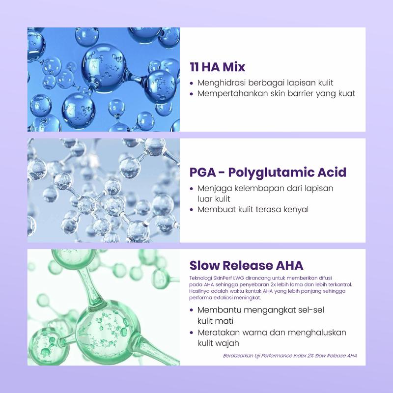 [Glass Skin Bundle] - GLOW FX - 17% Total Acids CeraCapsule Peeling Solution - Serum Exfoliasi Wajah Mengandung Glycolic Acid Untuk Mencerahkan dan Menghaluskan Wajah 7