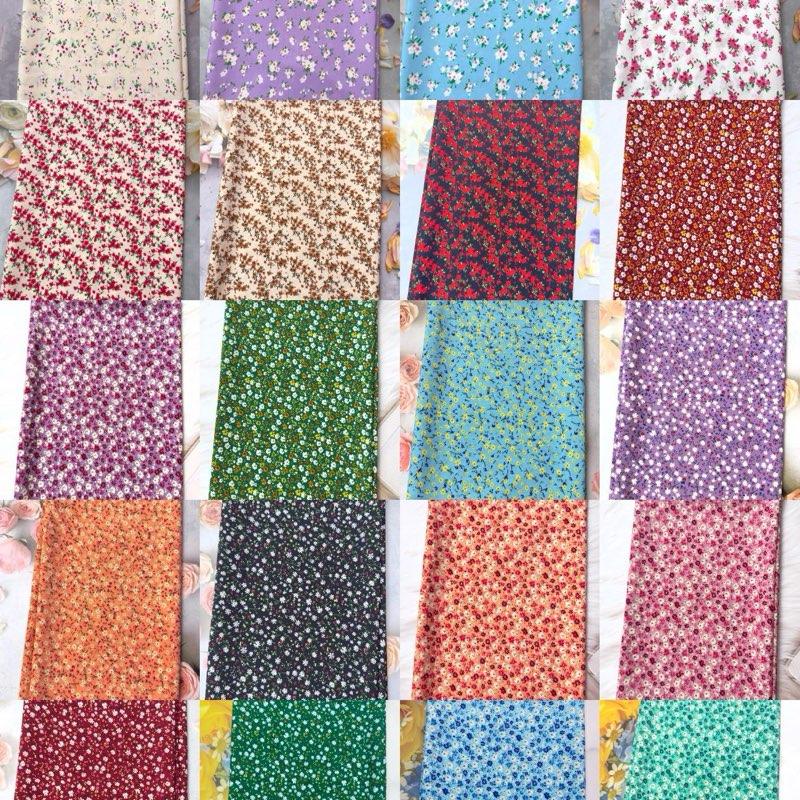  TỔNG HỢP VẢI LỤA 100D HOA NHÍ MẪU 4 
