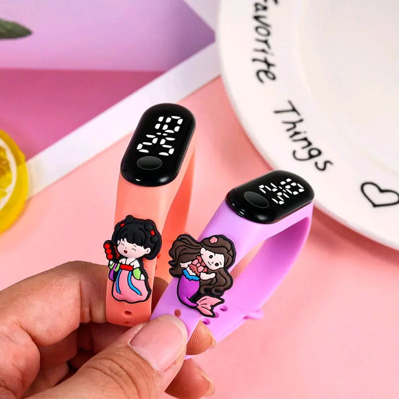 Jam Tangan Anak Karakter Kartun Lucu LED Tahan Air Model Keren Kekinian - Fashion 0