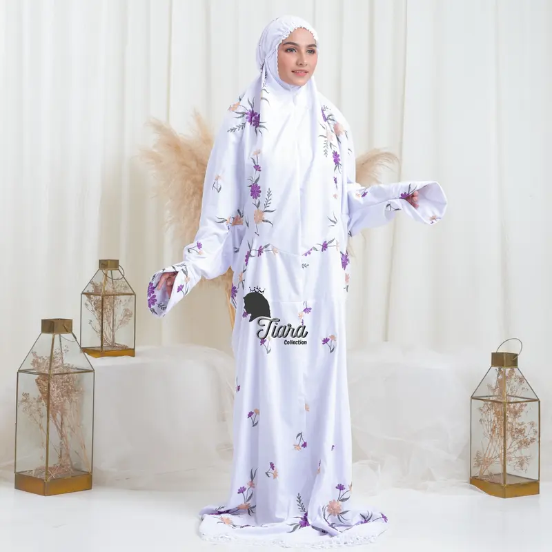 Mukena Tiara Terusan Muslim Dewasa - Bordir Keyla 3