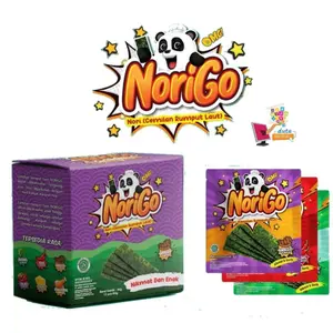 NORIGO SEAWEED SNACK ( ISI 12 PCS) NORIGO BARBEQUE PROMO!!! Cemilan Pedas