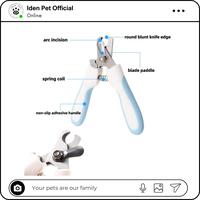 Gambar Gunting Kuku Kucing Anjing Alat Potong Kuku Hewan Pet Dog Cat Nail Clipper - Biru Muda, Size M dari Iden Pet Kota Tangerang 3 Tokopedia