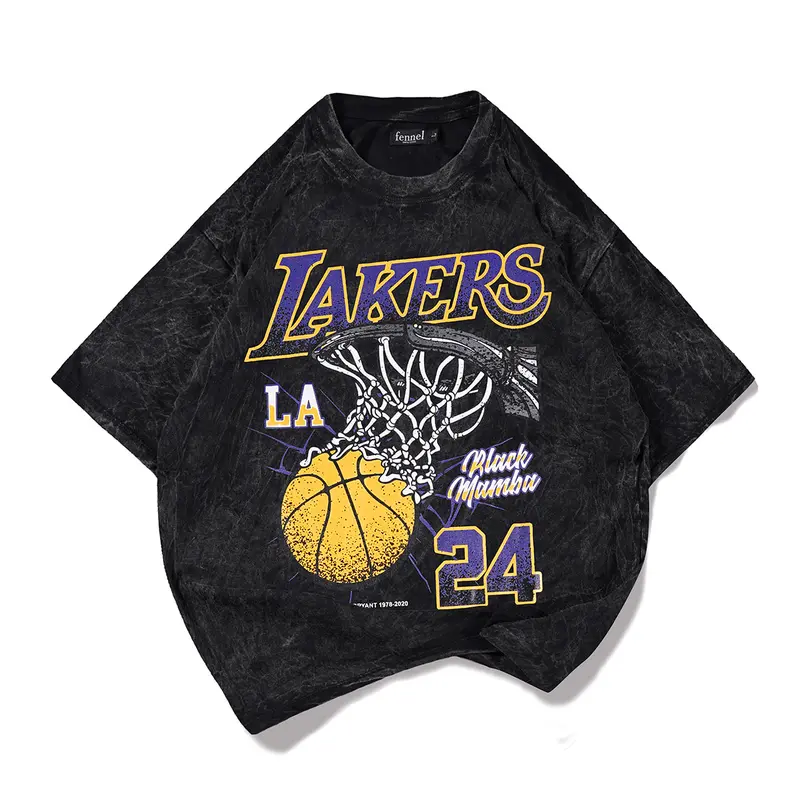 [N00362] T-shirt Oversized Motif LAKERS 24 1