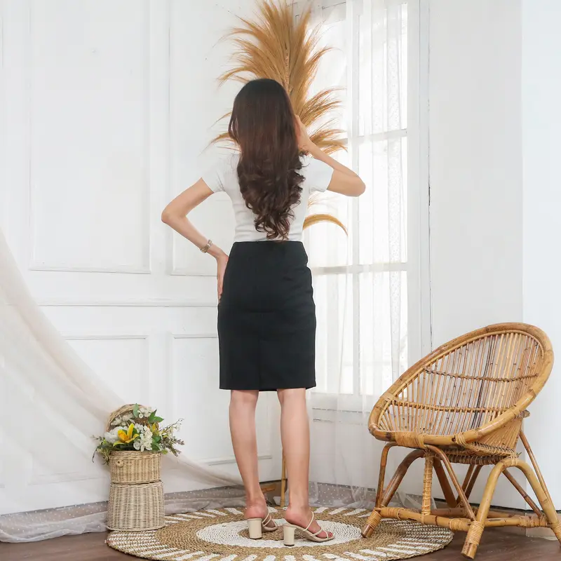 ROK SPAN PENDEK KANTOR HITAM 2