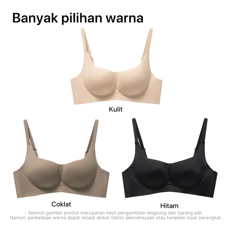 GRENEY-Gbras-(2pcs)Bra Cup Petak Push Up Bra Wanita Bh Comfortable Breathable Sport Tanpa Kawat Busa-89740/89990 7