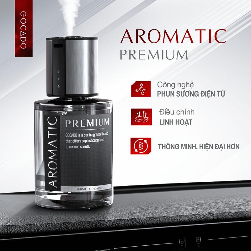 NƯỚC HOA Ô TÔ CAO CẤP AROMATIC PREMIUM - GOCADO- Công nghệ phun sương điện tử, lưu hương bền lâu