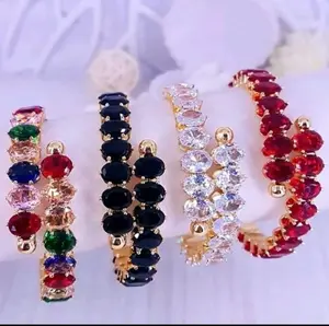 Gelang Permata Swaroski Rainbow fleksibel