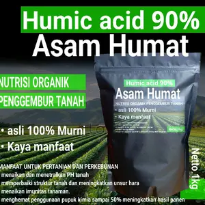 asam humat bubuk isi 1kg nutrisi organik pembenah tanah