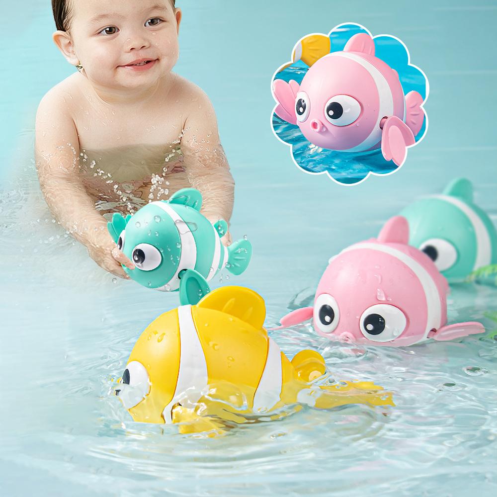 BAMBINO Mainan Mandi Ikan Badut Anak Bayi Baby Bath Toys Lucu mainan  tiduran mainan  mandi tempat santai bayi yang ada mainannya mainan  stimulasi mainan bayi bunyi dan bergerak