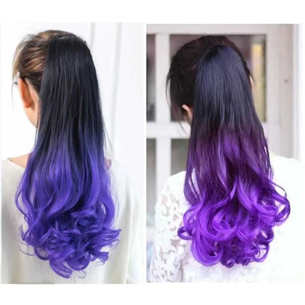 {JS} Hiar Clip Pony Tail PoniTail Kuncir Ekor Kuda Panjang 55cm / Rambut Palsu Jepit Model Gelombang 55CM