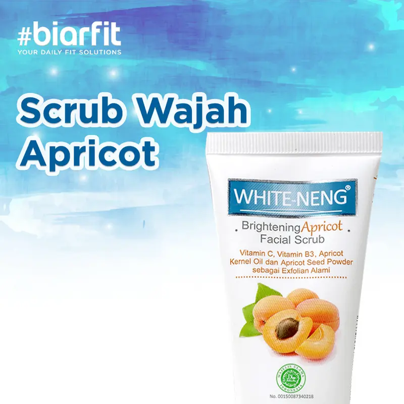 Biarfit White-Neng Brightening Apricot Facial Scrub - 100gr 2