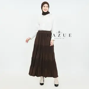 Kazue.id - Rok Noona Plisket Premium Bahan Hyget Grad A Korean Style /  Bawahan Wanita Elegan