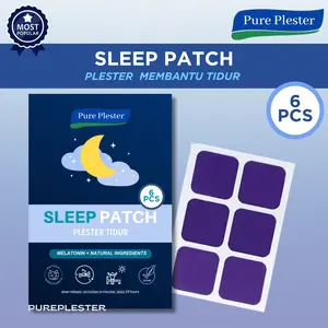 ￼Sleep Patch Atasi Masalah Tidur 6 Pcs - Plester Melatonin Bantu Tidur - Insomnia Patch