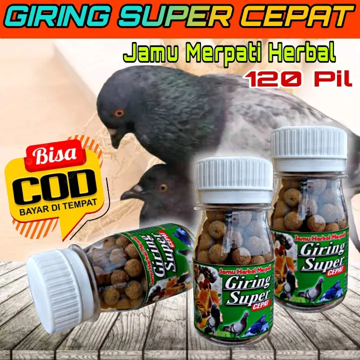 PROMO !!! 120 BUTIR PIL HITAM JAMU MERPATI SUPER GIRING KERAS paling ampuh, jamu ginseng teki liur walet 8