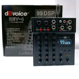 Mixer dB voice rev 4 warna hitam untuk audio atau live streaming