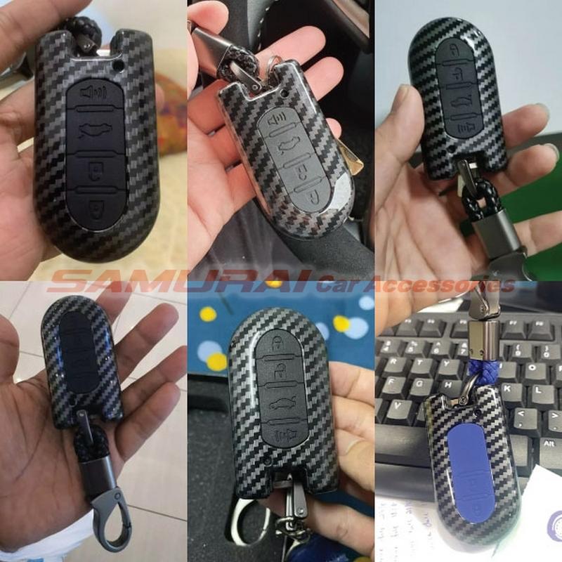 Product Introduction of Carbon Fiber Key Cover MYVI AXIA BEZZA ALZA ARUZ ATIVA Keyless Smart Remote Hard Case Casing Sarung Kunci Kereta 50