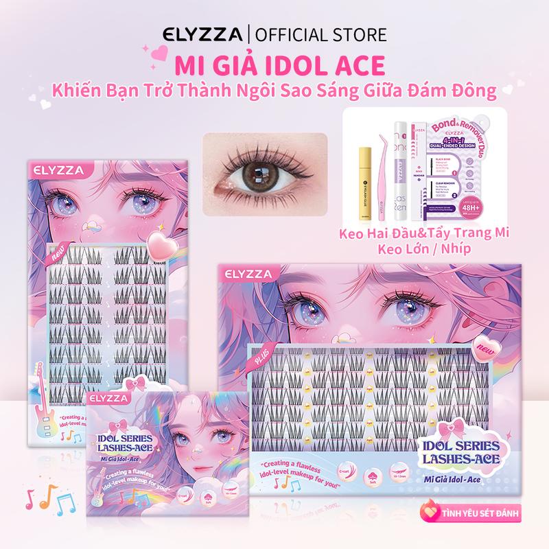 Gửi từ Hà Nội Mi Giả Idol Ace ELYZZA Lông Mi 10-12mm Mi Cụm Dễ Dán Sợi Mi Mảnh Và Có Thể Sử Dụng Được Nhiều Lần Mắt To Tự Nhiên