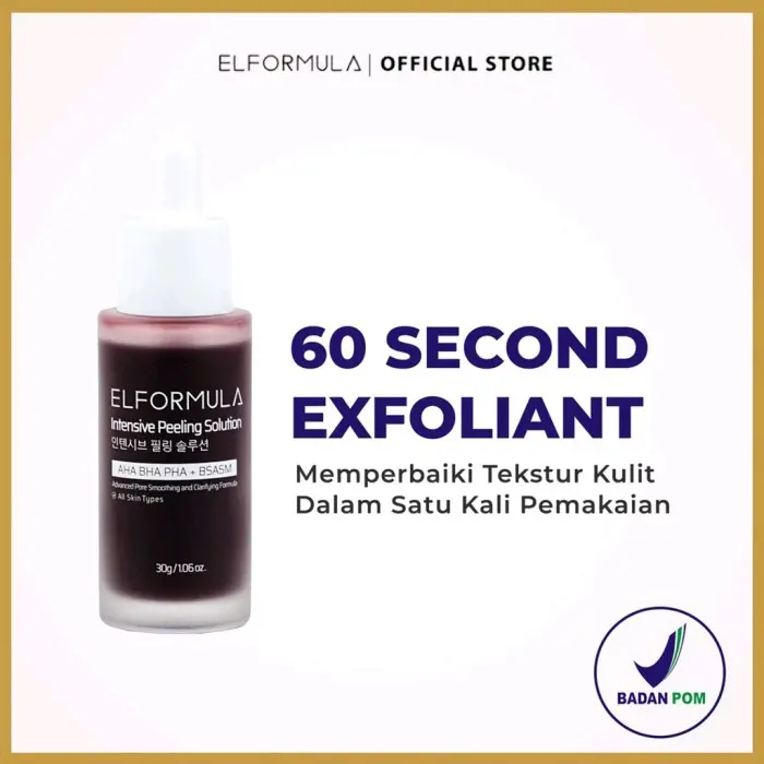 Serum Peeling Elformula Mencerahkan dan Memudarkan Bekas Jerawat dan Flek - Wajah, Pencerah 3