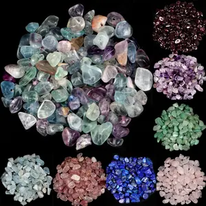 Natural Chips Gravel Stone Irregular Green Fluorite Amethysts Garnet Beads For Jewelry Making DIY Bracelet Necklace Accessories - Pink Opal 5-8mm 16inches