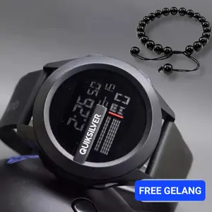 JAM TANGAN DIGITAL SPORT COWOK CEWEK FREE GELANG REAL PICTURE JAM TANGAN TALI WARNA MODEL DIGITAL JAM TANGAN KEREN SPORTY