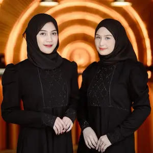 Gallery Abaya Makassar_Abaya Hitam Jameela by Pembayun Ayu