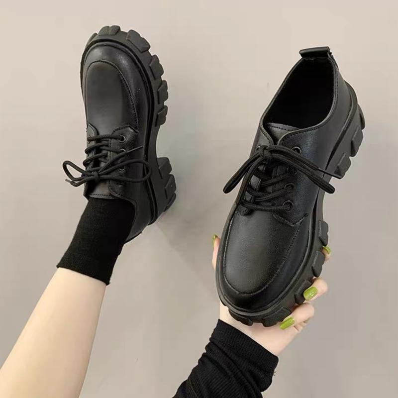Product Introduction of Sepatu Wanita Kerja Hitam Syla Fashion Korea Terbaru Sepatu Docmart Cewek Ootd Viral Kekinian Korean Style 1989 Bisa Cod Shoes 6