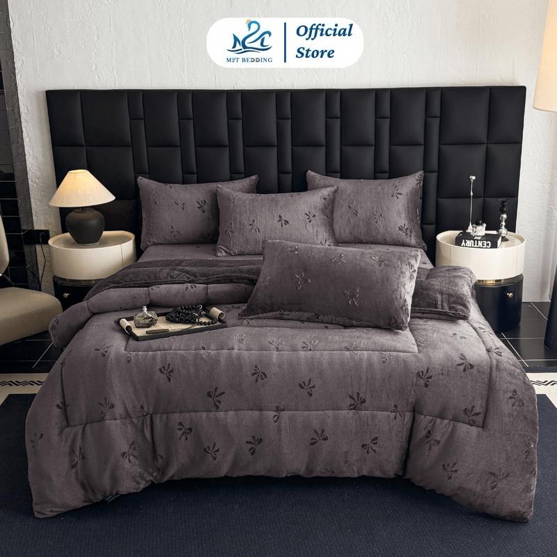 ĐỘC QUYỀN Chăn lông thỏ cao cấp M2T BEDDING màu sắc sang trọng quý phái cân nặng 4kg kích thước 2mx2m2 - ấm áp