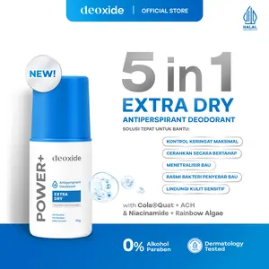 Pre-Order Deoxide Antiperspirant Deodorant Roll On POWER+ For Hyperhidrosis