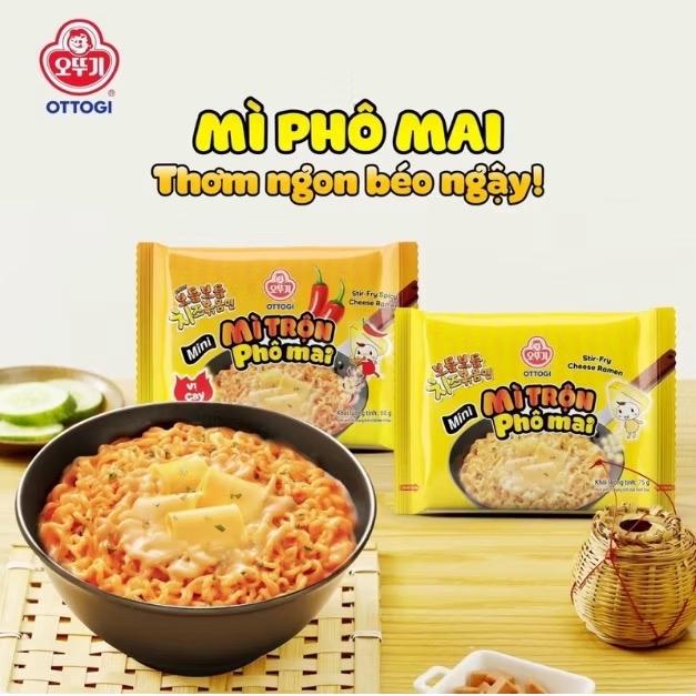 Mì Trộn Phô Mai Hàn Quốc Ottogi Vị Cay 80g  Không Cay 75g Nước Dùng Dậm Đà Sợi Mì Truyền Thống Thơm Ngon Béo Ngậy mìtôm mỳ  phô  mai  tan  chảy  acecook micay  koreno siêu
