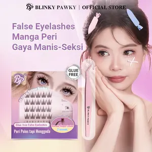 [BD] BLINKY PAWKY Bulu Mata Tanpa Lem 10-12mm Extension Eyelash C Curl – Anti Air & Keringat, Tampak Alami 3D Lentik, Mudah Dipasang 2 Detik Tanpa Merusak Bulu Mata, Tidak Termasuk Pinset, Ringan & Nyaman Seharian, Cocok untuk Pemula & Semua Bentuk Mata