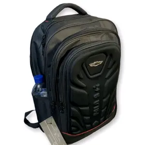 Tas Ransel Polo Pria Warna Hitam Ukuran Besar Muat Laptop 14inch Backpack Bisa Cod